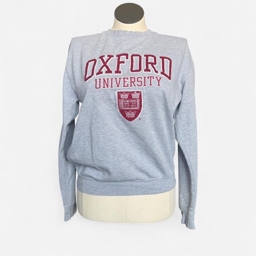 Academia Oxford University crewneck gray sweatshirt